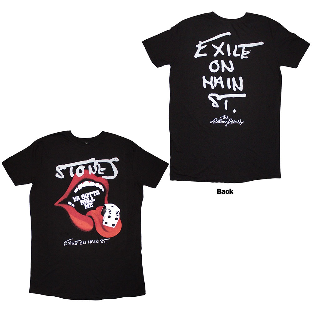 The Rolling Stones - Ya Gotta Roll Exile T-Shirt-Kleid - Schwarz